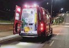 Motociclista sofre ferimentos graves após colisão com poste em Água Boa