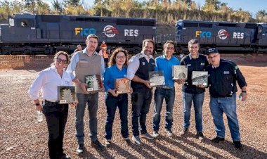 Ministério dos Transportes vistoria obras de ferrovia que vai ligar GO e MT aos portos