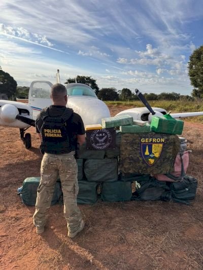 PF apreende 450 kg de cocaína e prende quatro suspeitos durante operação em Luciara