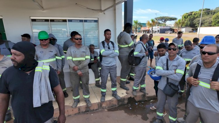 Trabalhadores terceirizados da usina FS paralisam obras por melhores condições de alojamento e trabalho em Querência