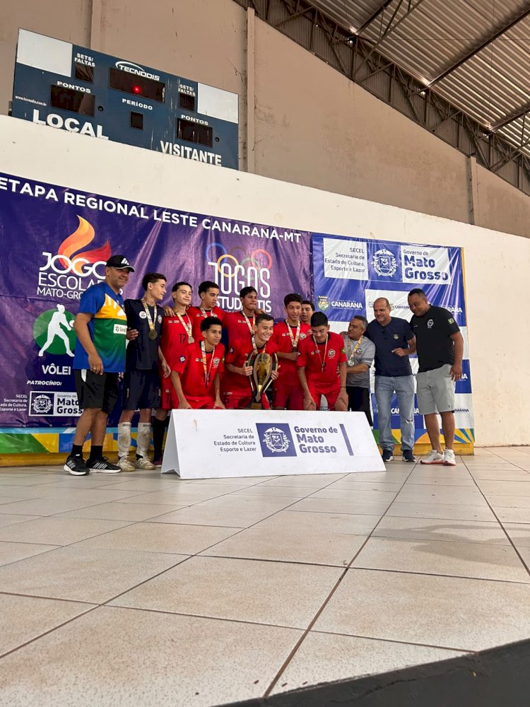 Campinápolis faz história e conquista título inédito e invicto no Futsal A dos Jogos Mato-Grossenses